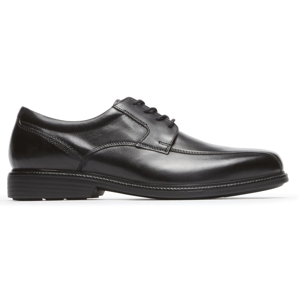 Rockport Canada Charles Road Bike Toe - Mens Oxfords Black (SQM278456)